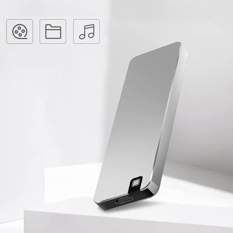 Externe SSD Schijf Draagbaar met Aluminium Behuizing Grijs Rood Blauw 1TB 2TB 4TB 8TB Snelle USB 3.2 Gegevensopslag Veilige Data Back-up Zakformaat Externe Harde Schijf Reisbestendig | Sansoti