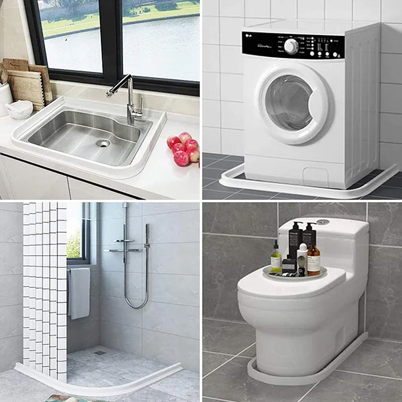 Waterafsluitstrip Siliconen Drempelstrook Douchedrempel Keukenwand Badkamer Flexibele Afdichting Waterdicht | Sansoti