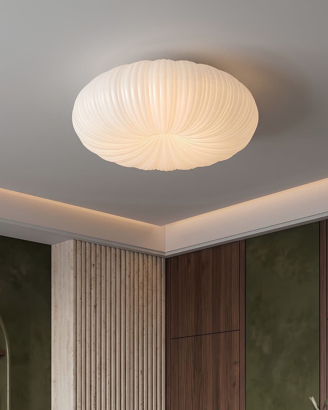 Plafondlamp Iris Scandinavisch Dimbaar Metaal & Acryl met Afstandsbediening voor Moderne Woonruimtes Slaapkamer Eetkamer Sfeerverlichting | Sansoti
