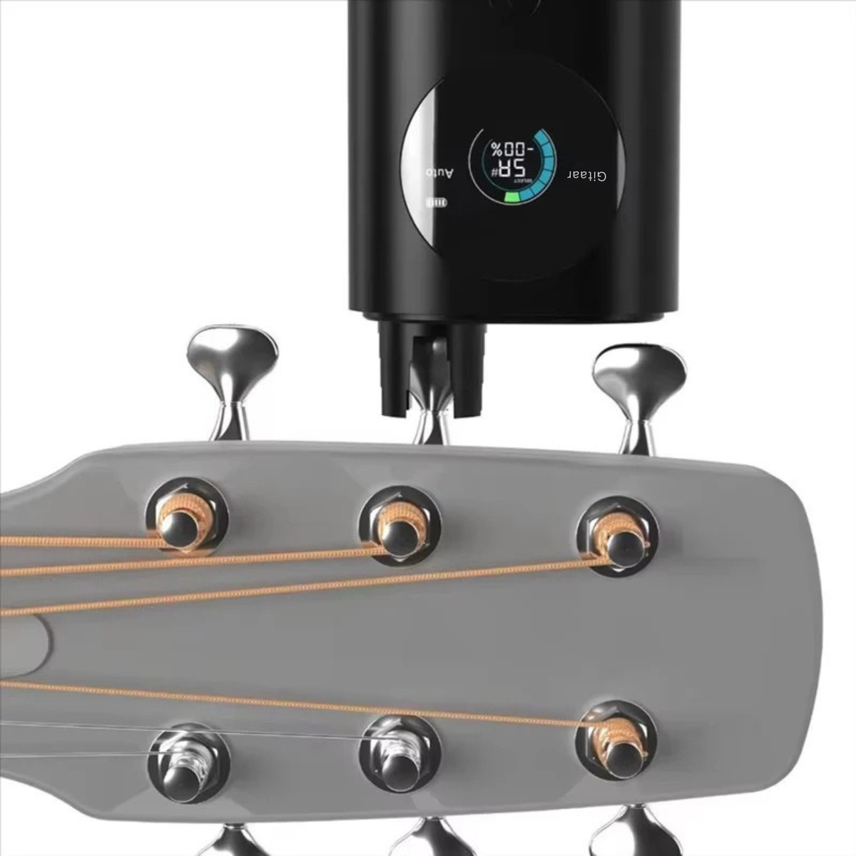 Accordeur automatique pour instruments à cordes avec enrouleur de cordes pour guitare, basse et ukulélé, rechargeable par USB-C, accessoire | Sansoti
