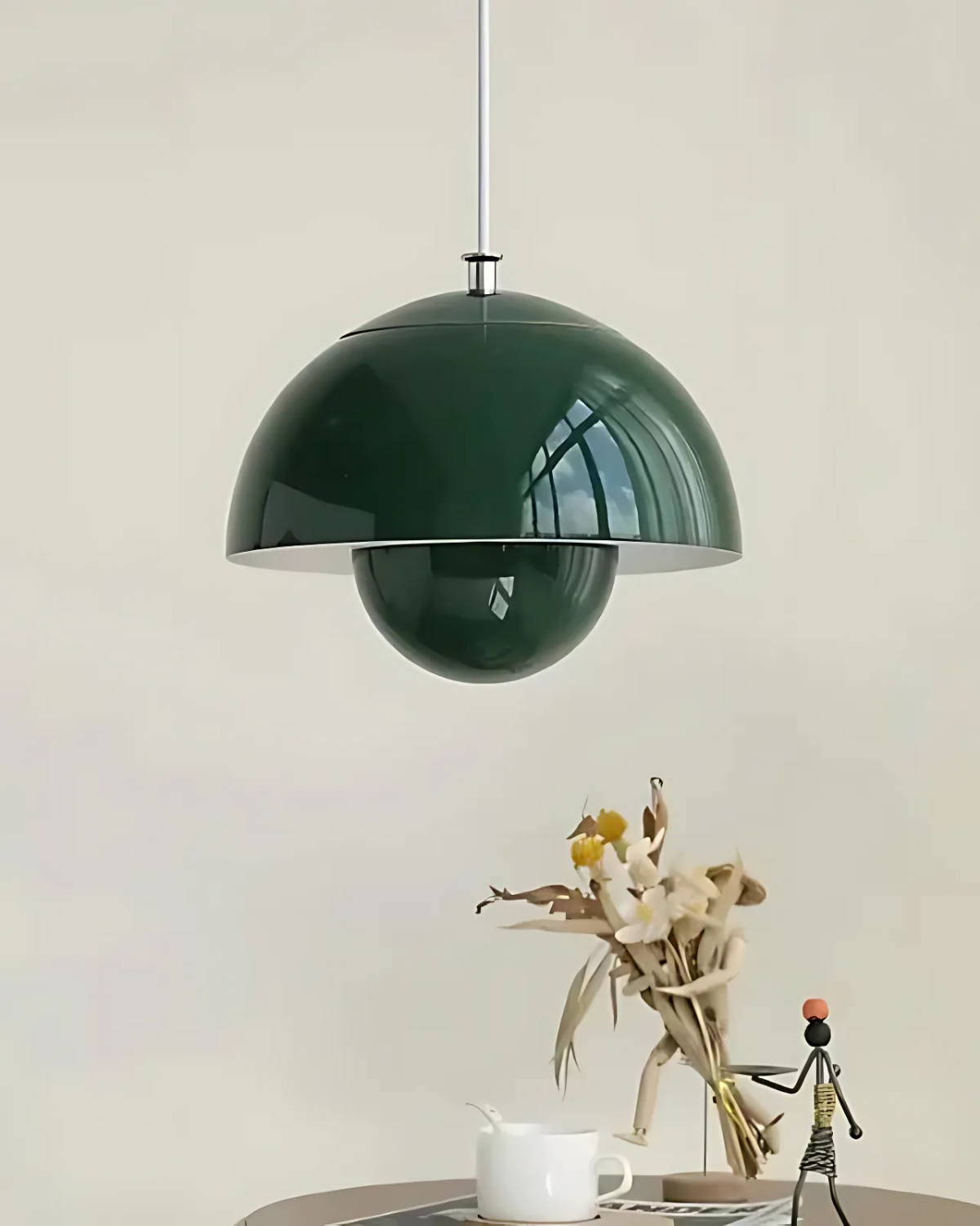 Minimalistische Hanglamp Wit Rond Design Scandinavisch Interieur Eetkamer Slaapkamer Woonkamer Sfeerverlichting | Sansoti