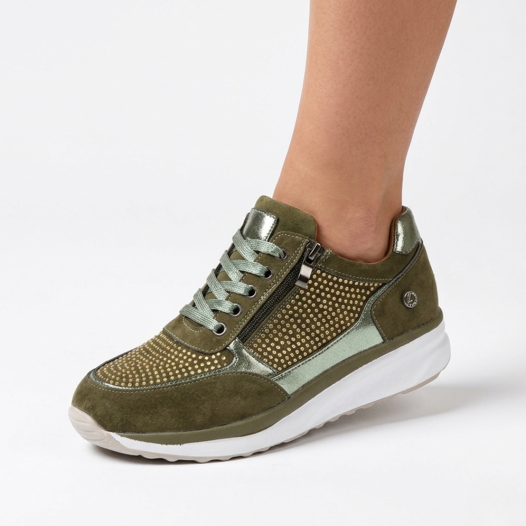 Dames Wandelschoenen met Zijrits Gevoerde Binnenzool Comfortabel Dagelijks Gebruik Stijlvol Design Casual | Sansoti