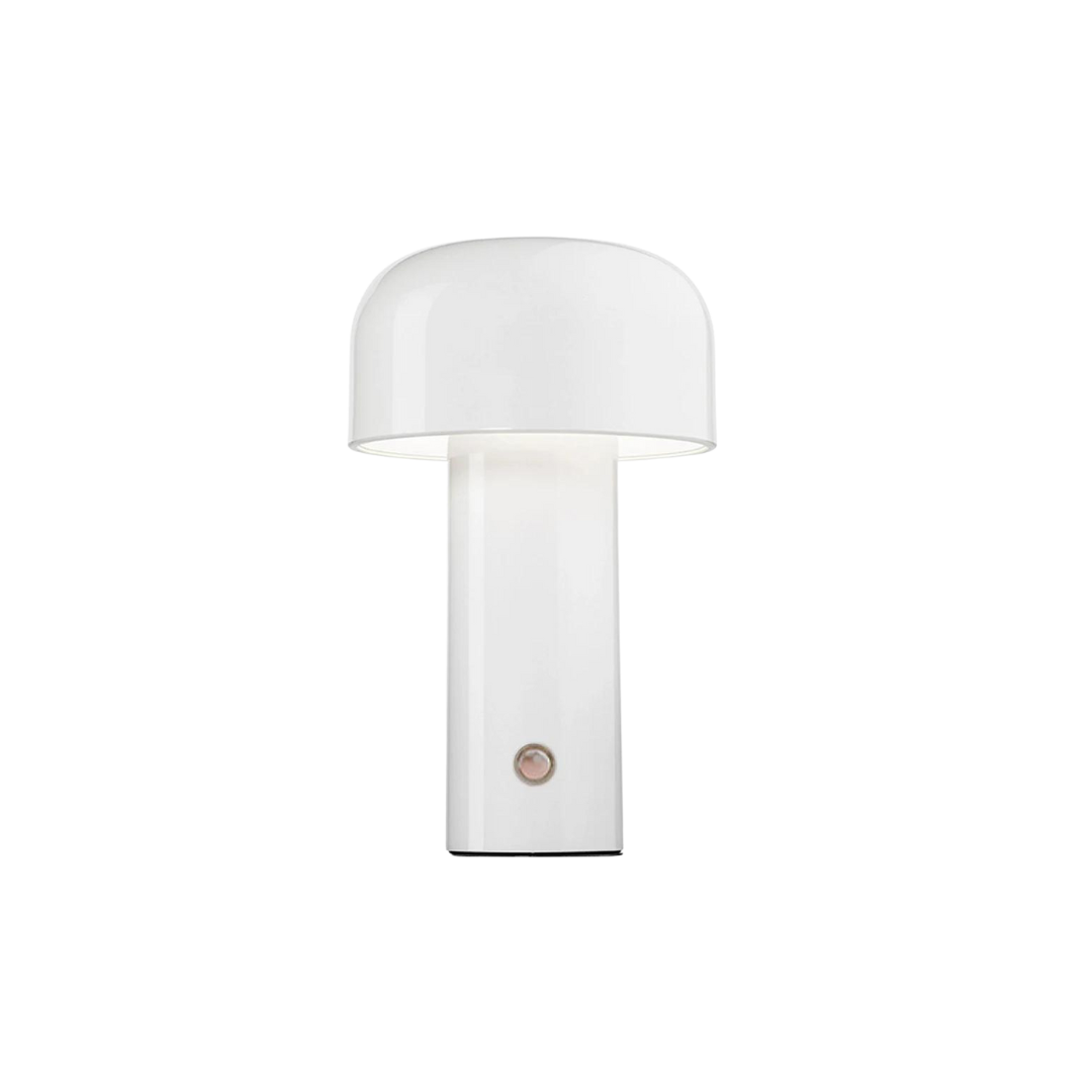 Lampe de table sans fil rechargeable de 21x12.5cm, LED à intensité variable, lumière d’ambiance pour bureau, table de chevet et salon | Sansoti