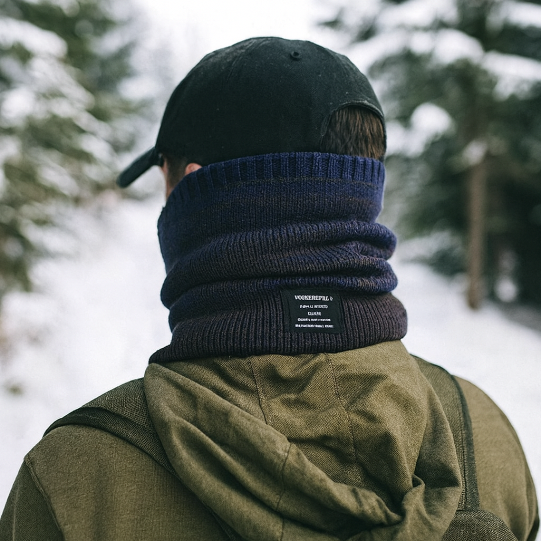 Gestrickte Halswärmer mit Fleece-Futter – Winteraccessoire für Damen und Herren, Outdoor, Wandern, Skifahren, Sport | Sansoti
