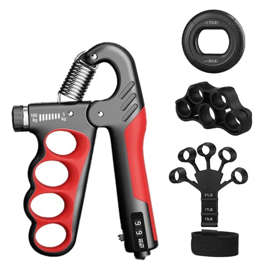 Adjustable Metal Hand Gripper Grip Strengthener Fitness Strength Training Rehabilitation Forearm Training Muscle Building | Sansoti