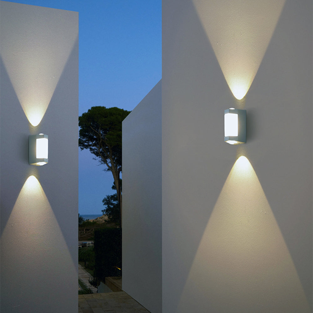 Außenleuchte Up Down LED IP65 Wasserdicht Schwarz Weiß Fassadenbeleuchtung 10W | Restfield