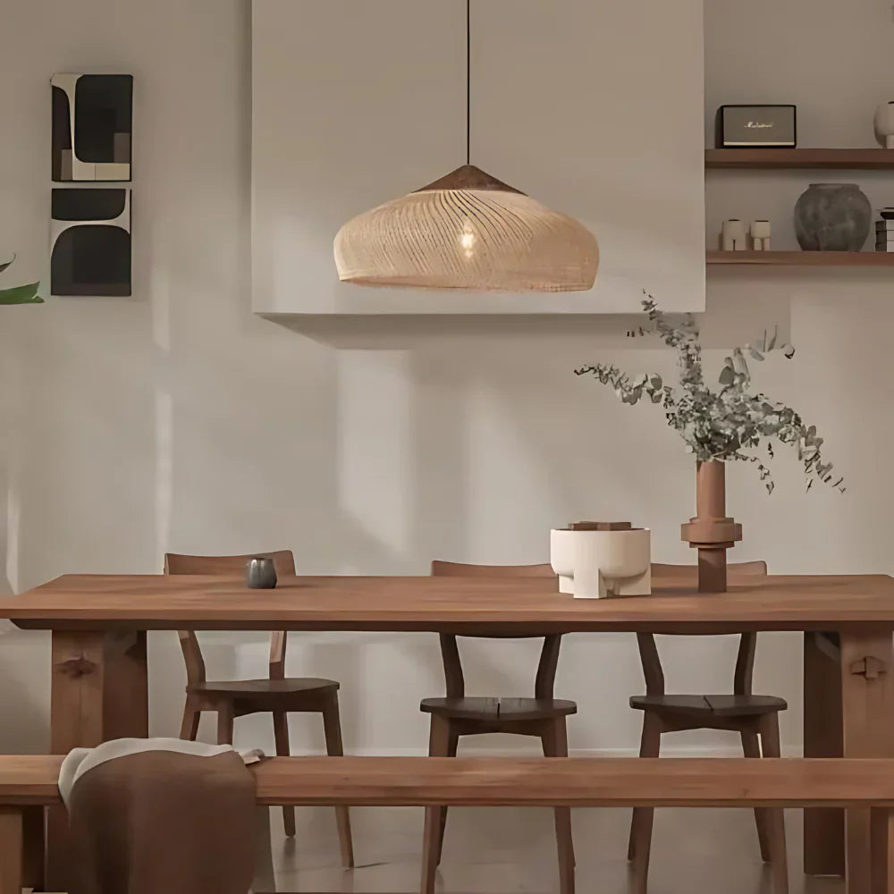 Hanglamp Rattan Bamboe Handgevlochten Bohemian Retro E27 Ø40 Ø60 Eetkamer | Sansoti