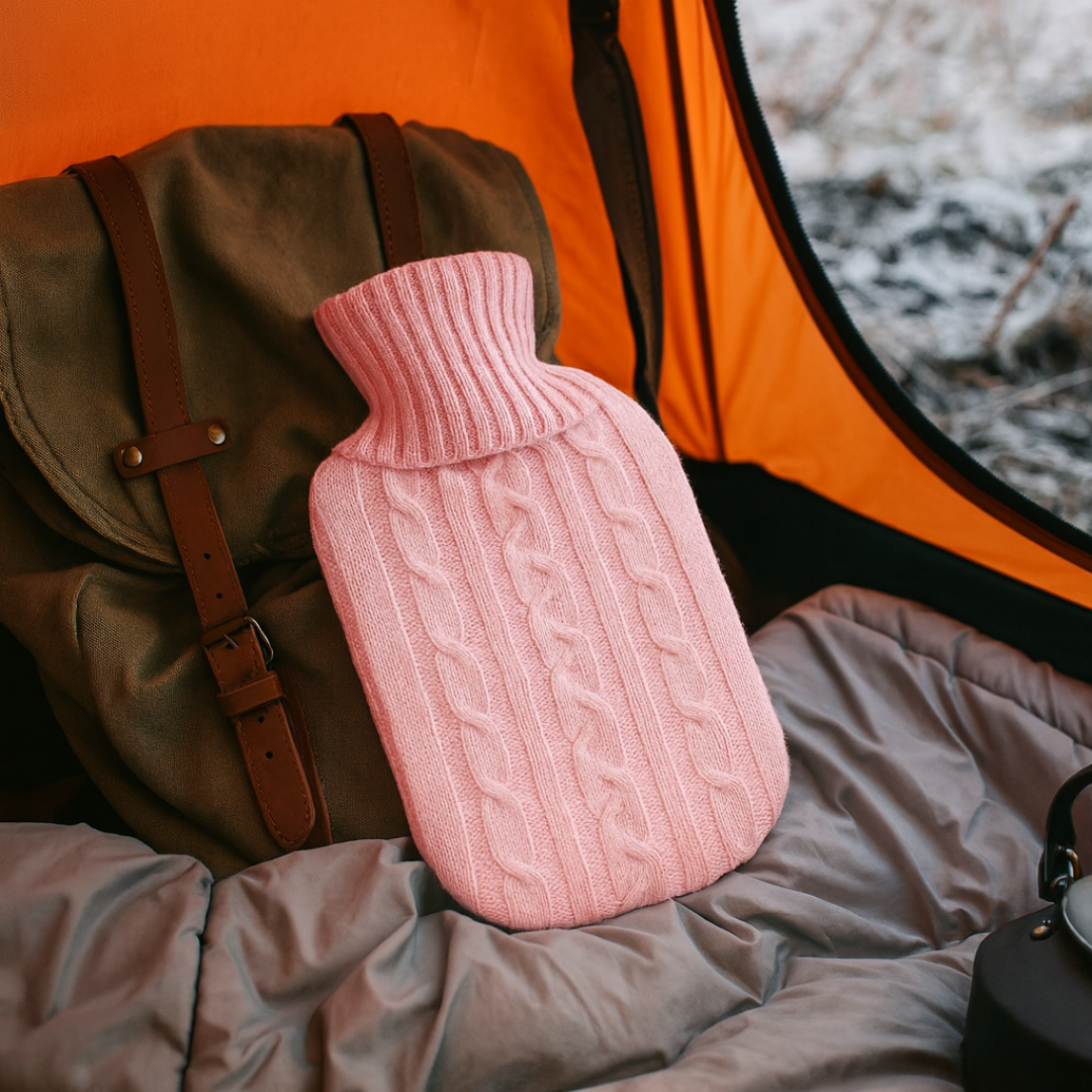 2L Hot Water Bottle with Soft Plush Cover for Long-Lasting Warmth and Optimal Comfort at Home during Cold Winter | Sansoti