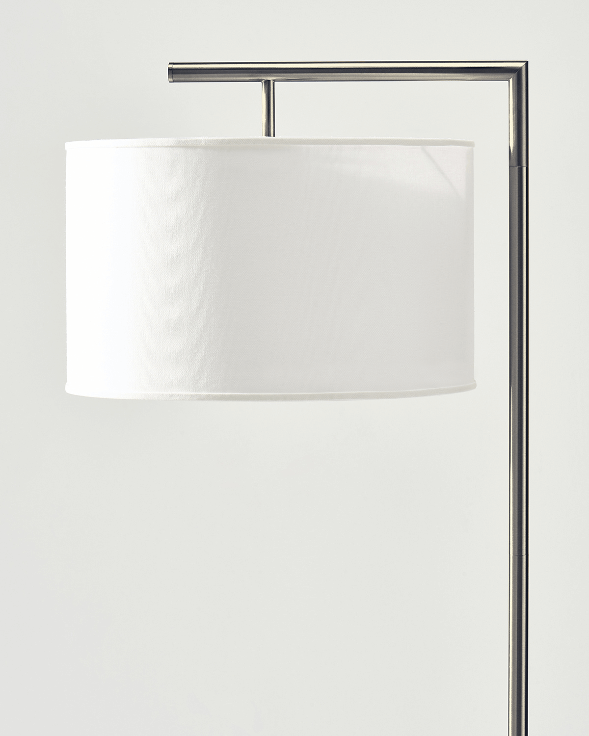 Stehleuchte Modern Mit Stoffschirm 152cm LED Schwarz Messing Nickel | Restfield