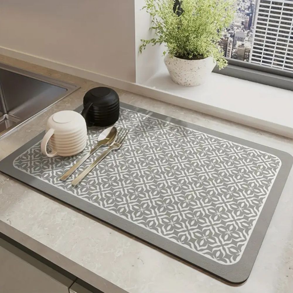 Siliconen Afdruipmat voor Keuken – Mandala Patroon – Beschermt Aanrecht – Sneldrogend – 12"x16" 16"x20" 20"x24" | Sansoti