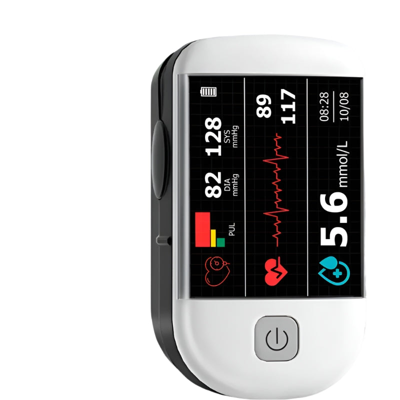 Oxymètre de pouls au bout du doigt avec écran OLED, mesure de la fréquence cardiaque et de l’oxygène sanguin, pour la maison, les déplacements et le sport | Sansoti