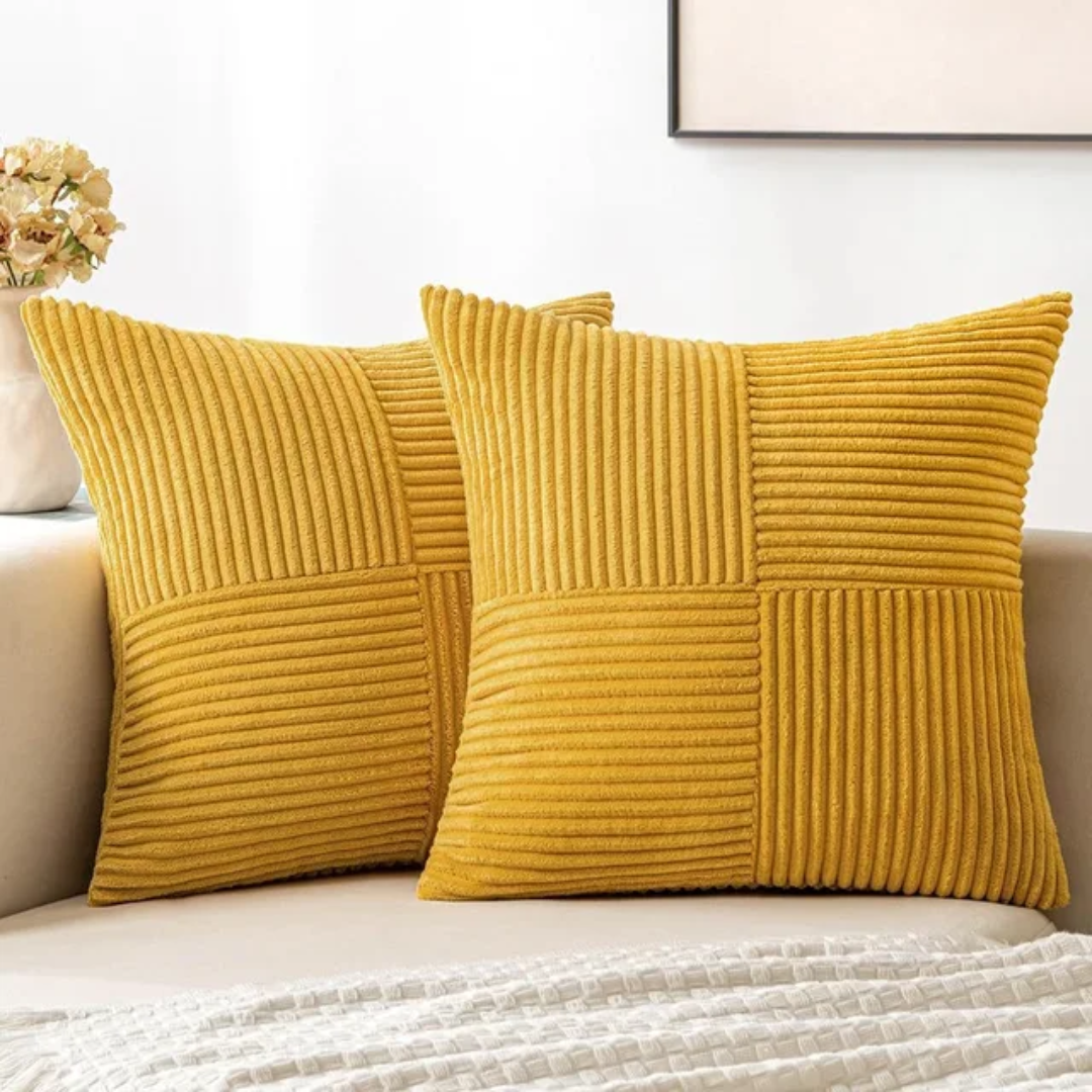 Samt-Zierkissen 45x45 cm mit Reißverschluss für Sofa und Bett Dekoratives Kissen Wohnzimmer Schlafzimmer | Sansoti