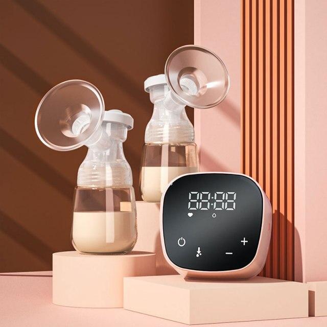 Tire-lait électrique double à 3 modes, rechargeable par USB, moteur silencieux, mains libres, allaitement confortable | Sansoti