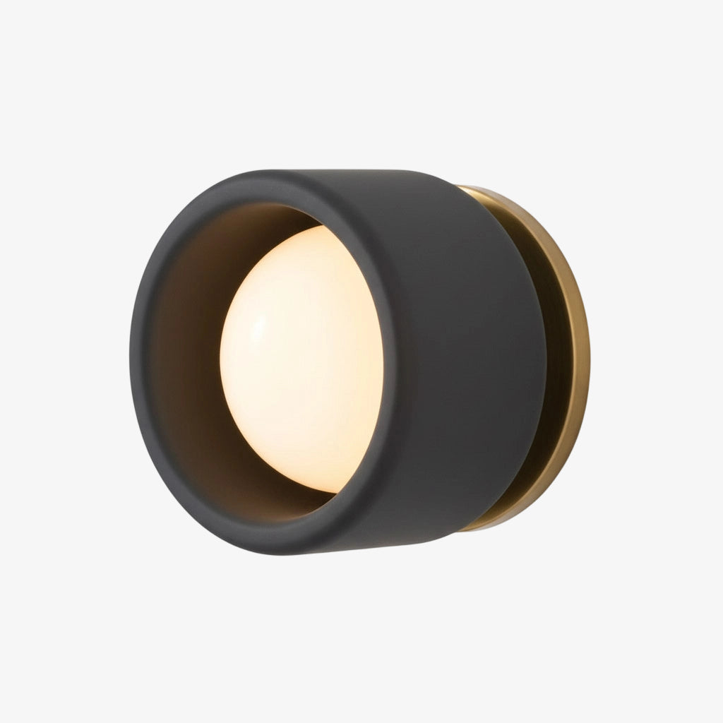 Keramische Ronde Wandlamp Wit Minimalistisch Flush Mount Verlichting voor Hal en Gang | Sansoti