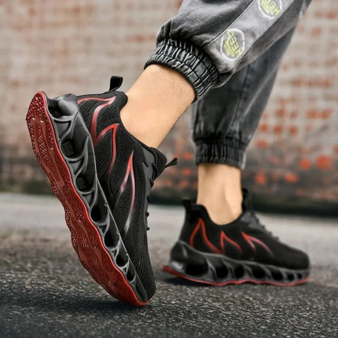 Chaussures de randonnée pour hommes avec absorption des chocs, coupe large, semelle antidérapante, déperlantes, chaussures de sport pour tous les jours | Sansoti