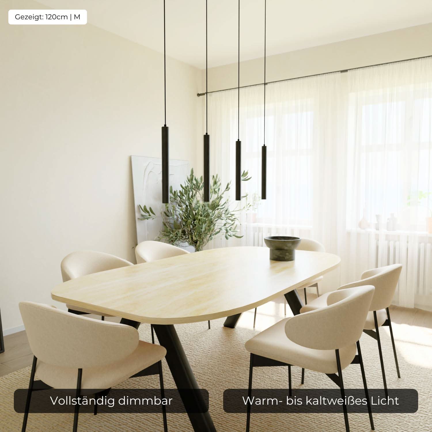 Moderne design hanglamp met verstelbare lichtkoppen | Sansoti