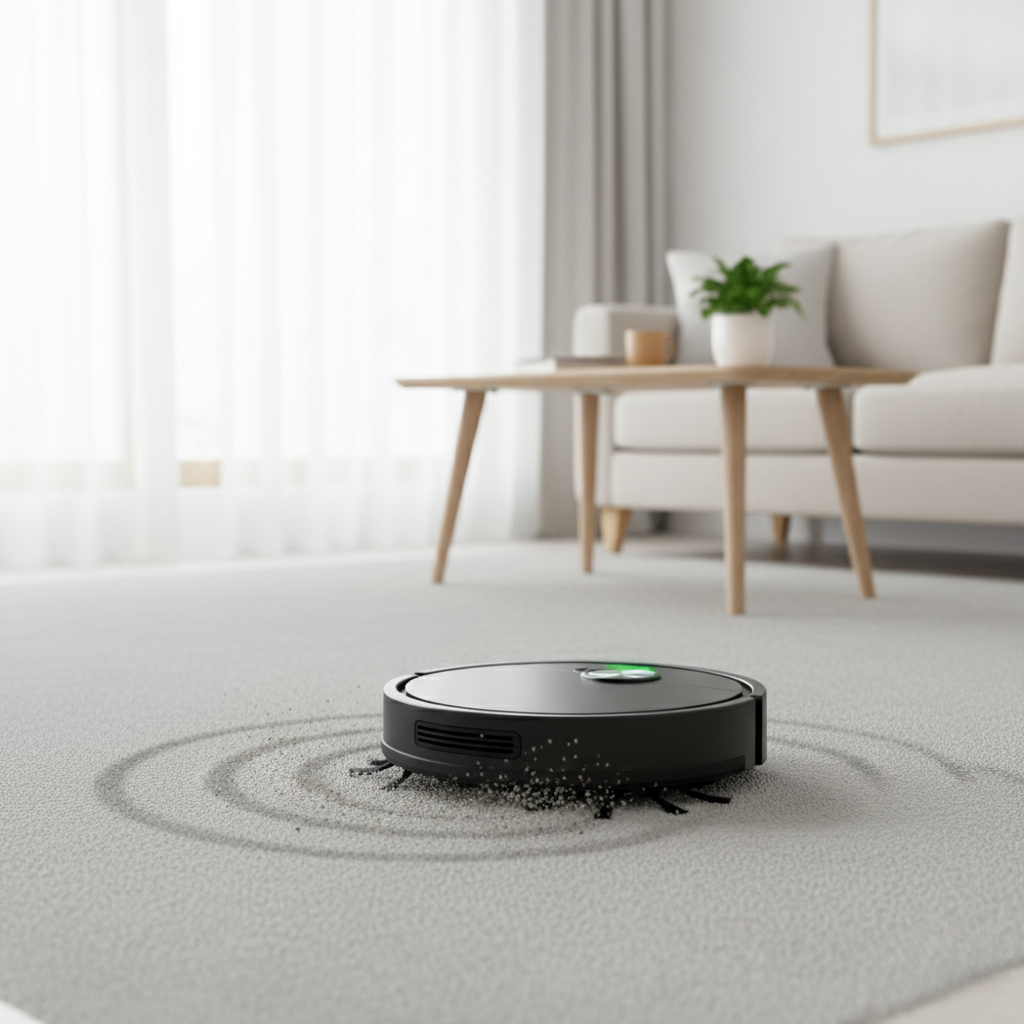 Compacte 2-in-1 Robotstofzuiger met Dweilen – Intelligente Navigatie & Automatische Vloerreiniging voor Hard Oppervlak | Sansoti