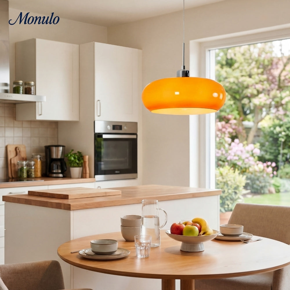 Bauhaus Glazen Hanglamp Metaal 11cm Nordic Design Eetkamer Keuken | Sansoti