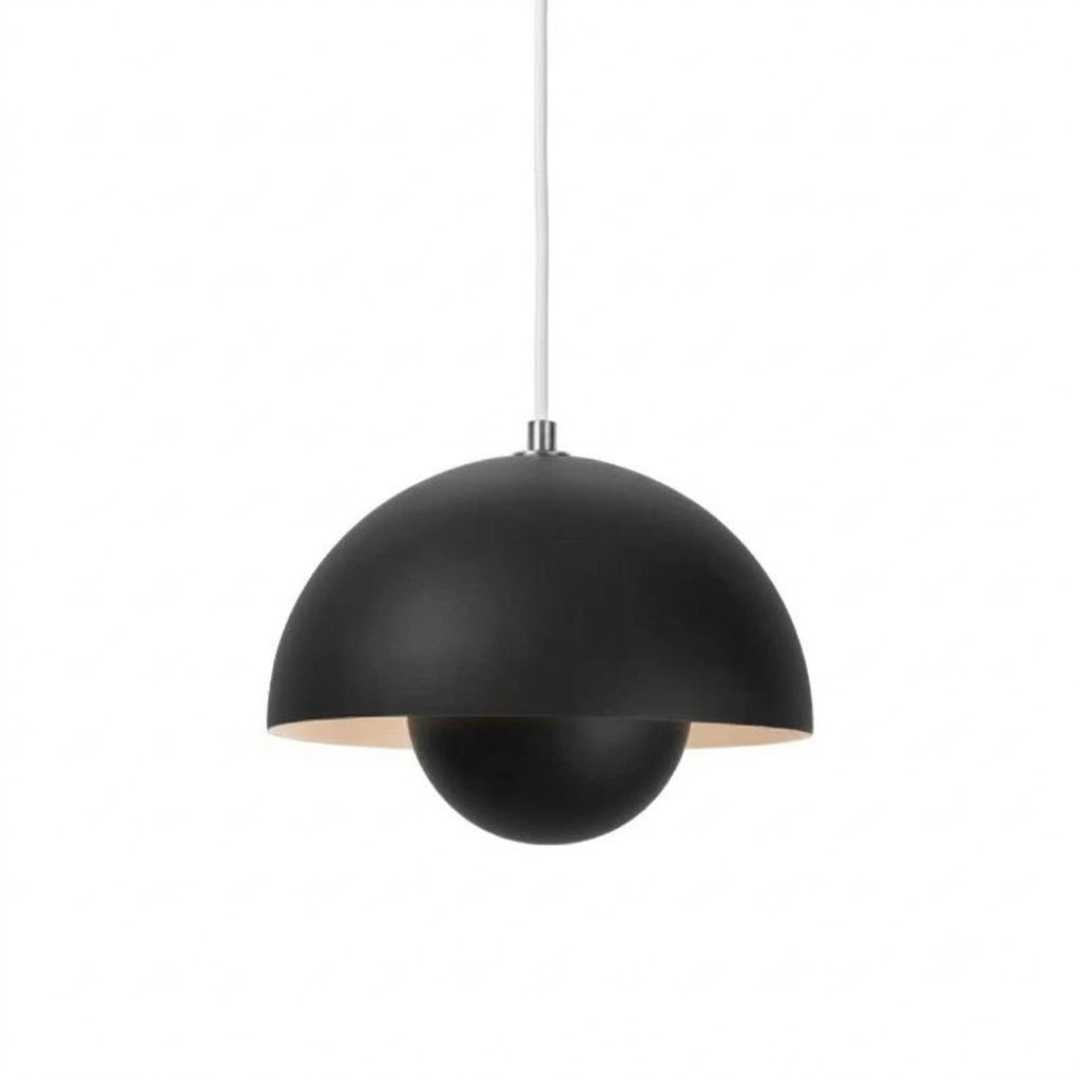 Suspension avec jardinière, design scandinave, métal E27, lumière blanc chaud, câble réglable, pour salon ou cuisine | Sansoti