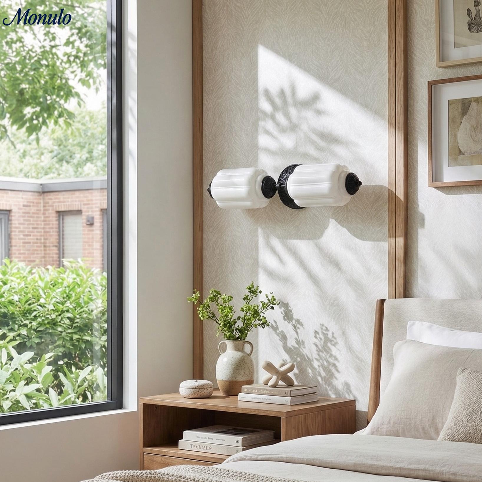 Vintage Glazen Wandlamp Horizontaal Model Eloise Lichtbron voor Woonkamer en Gang | Sansoti