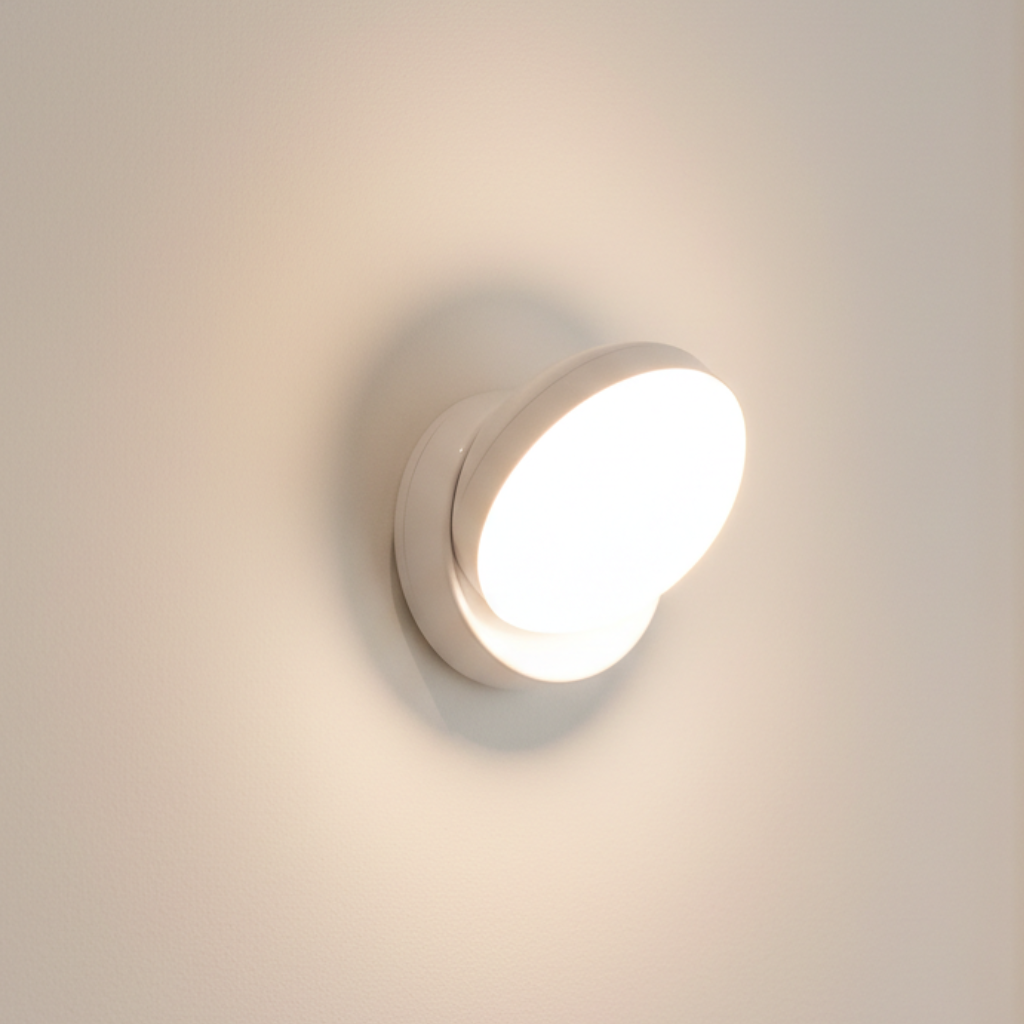 Rotatable Motion Sensor Wall Lamp LED Rechargeable Magnetic 360° Rotatable Acrylic Night Light 8x9cm | Sansoti