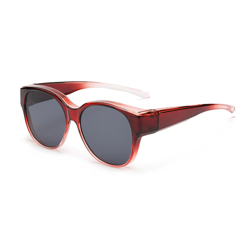 Overzet Zonnebril met Gepolariseerde UV400 Glazen – Past Over Normale Bril – Trendy Cat-Eye Montuur | Sansoti