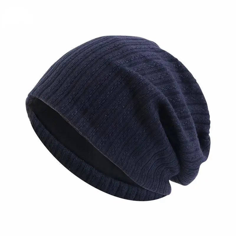Bonnet en maille à motif de blé – Bonnet d'hiver chaud unisexe à double épaisseur en coton et polyester – Hiver automne | Sansoti