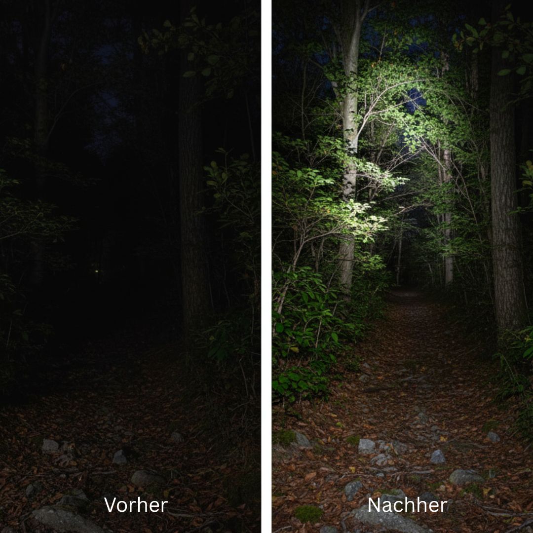Krachtige LED Hoofdlamp 1000 Lumen met Roodlicht en Zoom Functie voor Wandelen Kamperen | Sansoti