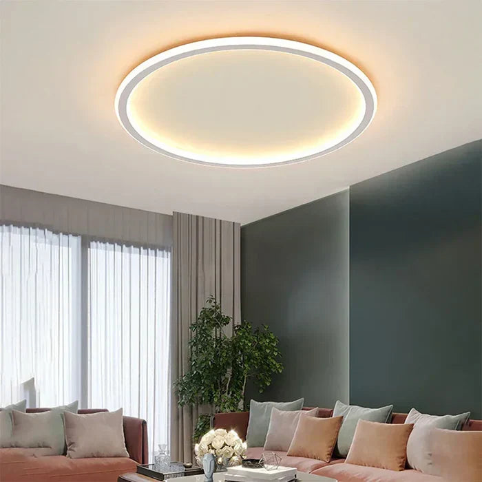 Ronde Plafondlamp Scandinavisch Design Goud Zwart Wit 20-50cm LED Dimbaar Metaal Glas Woonkamer Slaapkamer Eetkamer | Sansoti