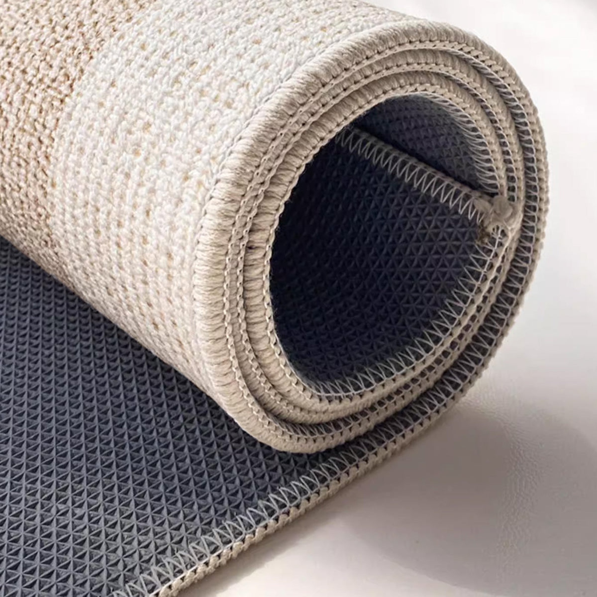 Jute Deurmat met Contrastrand – Natuurlijk & Antislip – Hal Entree Inkom – Binnen Buiten – Duurzaam Vloerkleed | Sansoti
