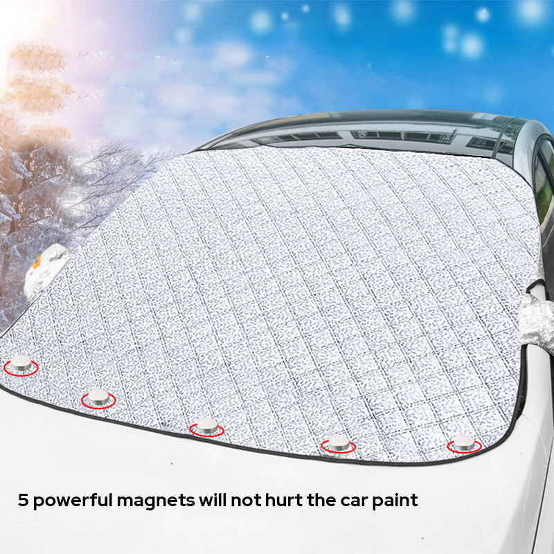 Magnetische Autoruitbeschermer Voorruit Zonwering IJsbescherming met Spiegelhoezen Winterdeken All Season Auto | Sansoti