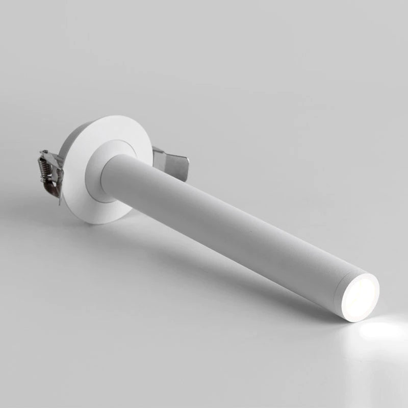 Moderne LED Plafondspot Cilindrisch Design – 7W Inbouwspot Aluminium Zwart Wit Nikkel 12-32cm – Verstelbare Richtspot Warm/Koud Licht – Designverlichting Woonkamer Hal Gang Kantoor | Sansoti
