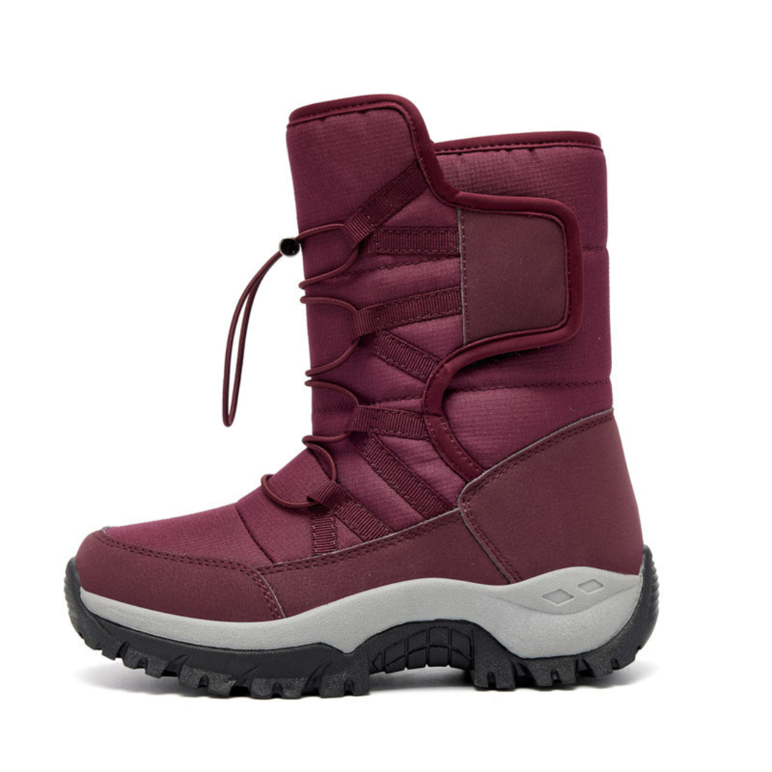 Women's Winter Boots Waterproof Warm Lined Velcro Non-Slip Sole Ankle-High Platform Comfortable Walking | Sansoti