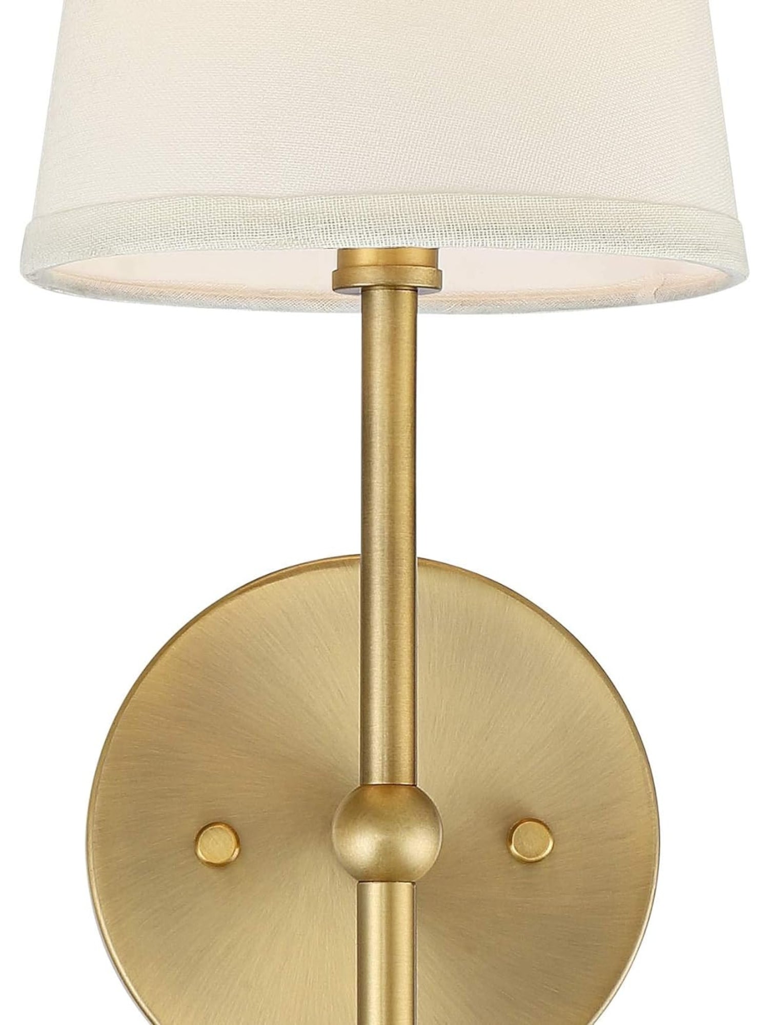 Rowan Wandlamp Messing Stoffen Kap Scandinavische Woonkamer Slaapkamer Verlichting 15x53cm | Sansoti