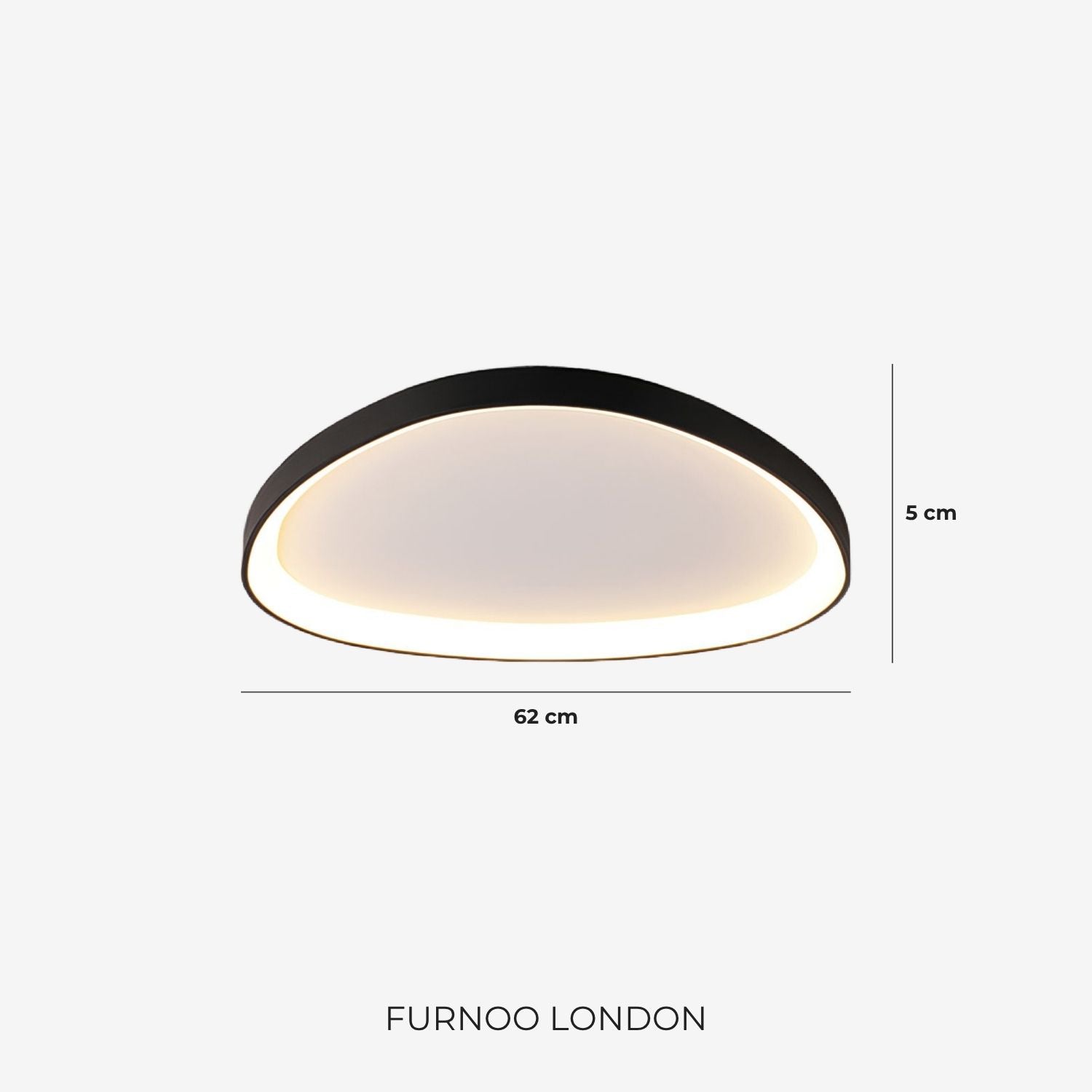 Pinnacle LED Plafondlamp – Minimalistische Moderne Plafondverlichting met Subtiele Verfijning | Sansoti