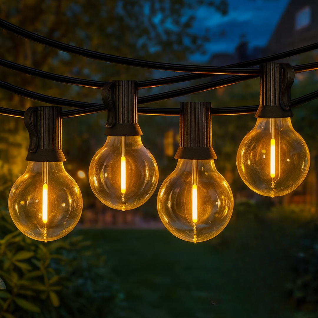 USB String Lights Patio Outdoor Lighting 20-40 Bulbs Waterproof IP65 Ambient Lighting for Garden Balcony Party Lighting | Sansoti