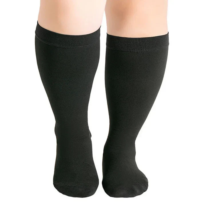 Compression Socks with Graduated Compression Seamless Breathable Black Skin Tone S to 7XL Comfortable Socks for Everyday Wear | Sansoti
