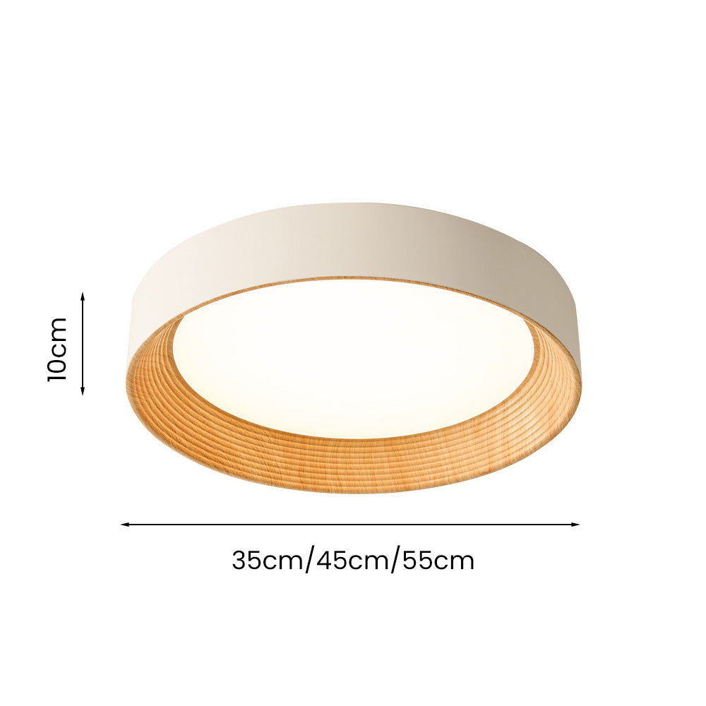 Minimalistische Plafondlamp Rond Laagbouw Slaapkamer Plafondverlichting LED | Sansoti