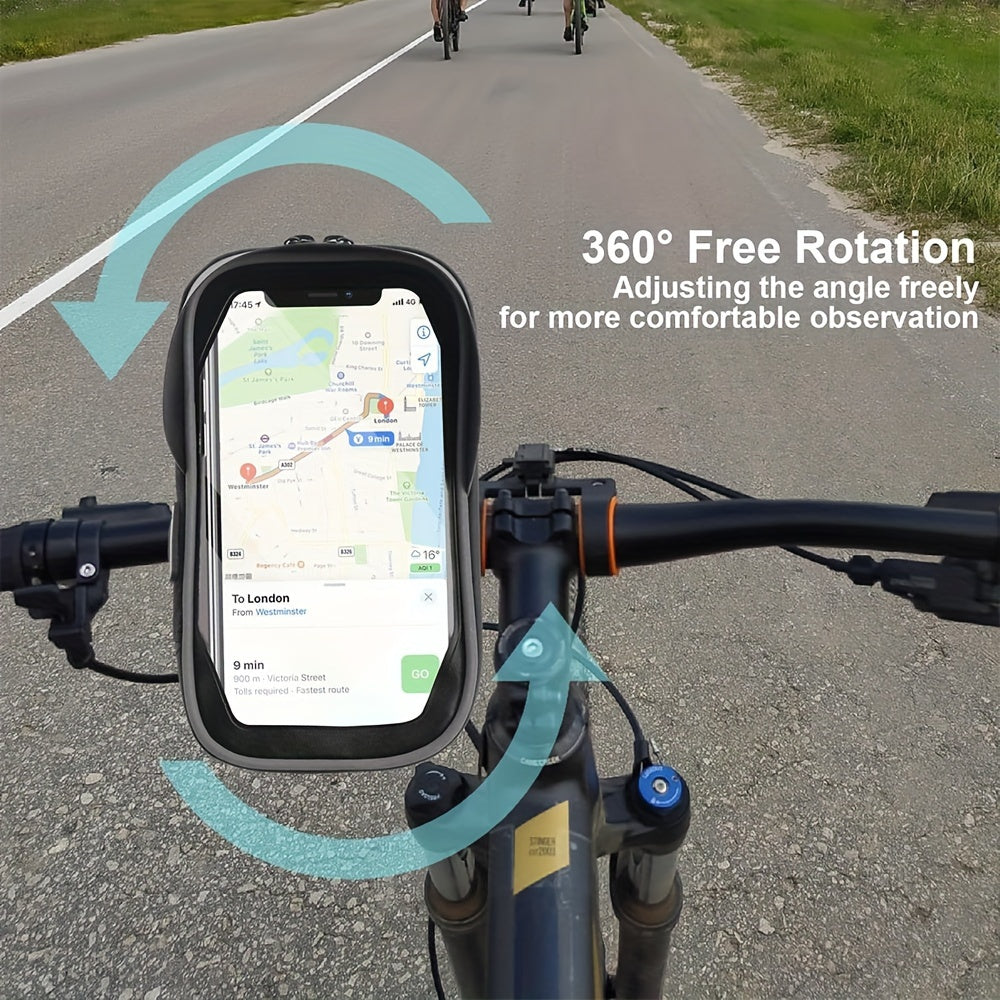 Waterdichte Telefoonhouder voor Fiets en Motor met 360° Draaibaar Systeem | Sansoti