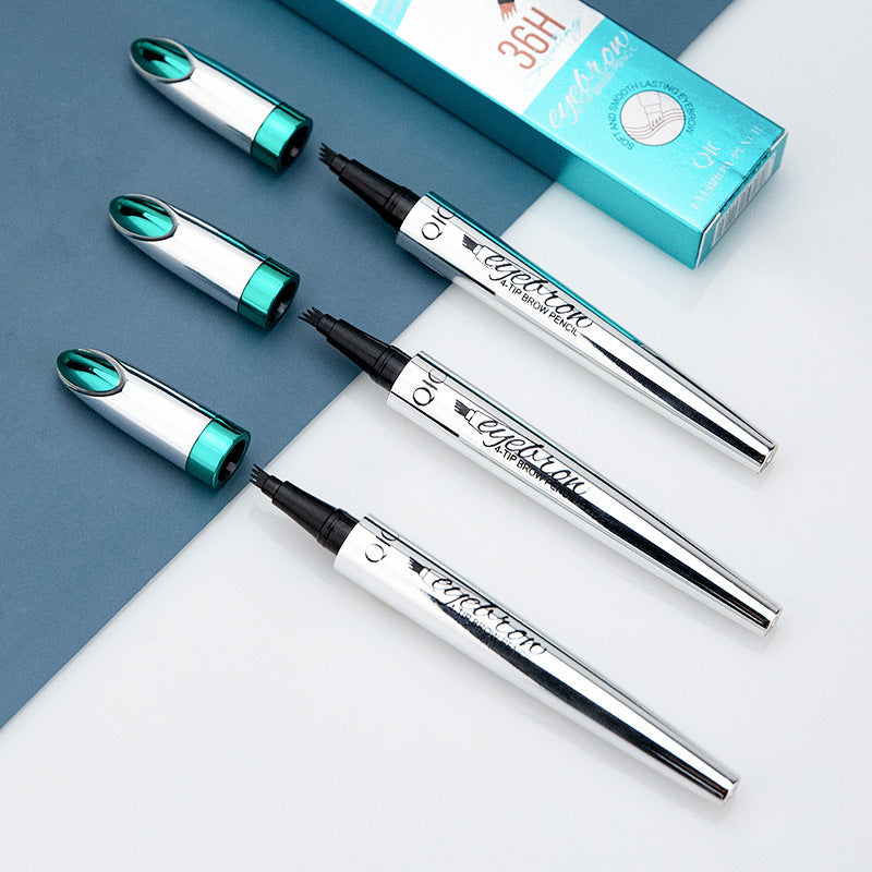 3D Eyebrow Pencil for Natural Hair Look | Precision Applicator | Long-lasting up to 36 Hours | Waterproof Brow Pencil | Sansoti
