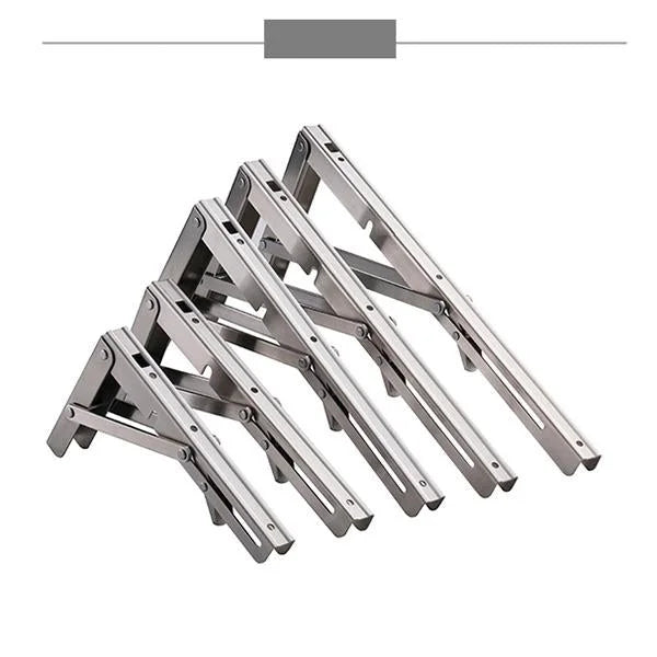 Opvouwbare Plankdrager - Wandmontage Planksteun - Metalen Beugel voor Keukenkast, Werkbank en Opbergruimte - Ruimtebesparend en Robustvast | Sansoti
