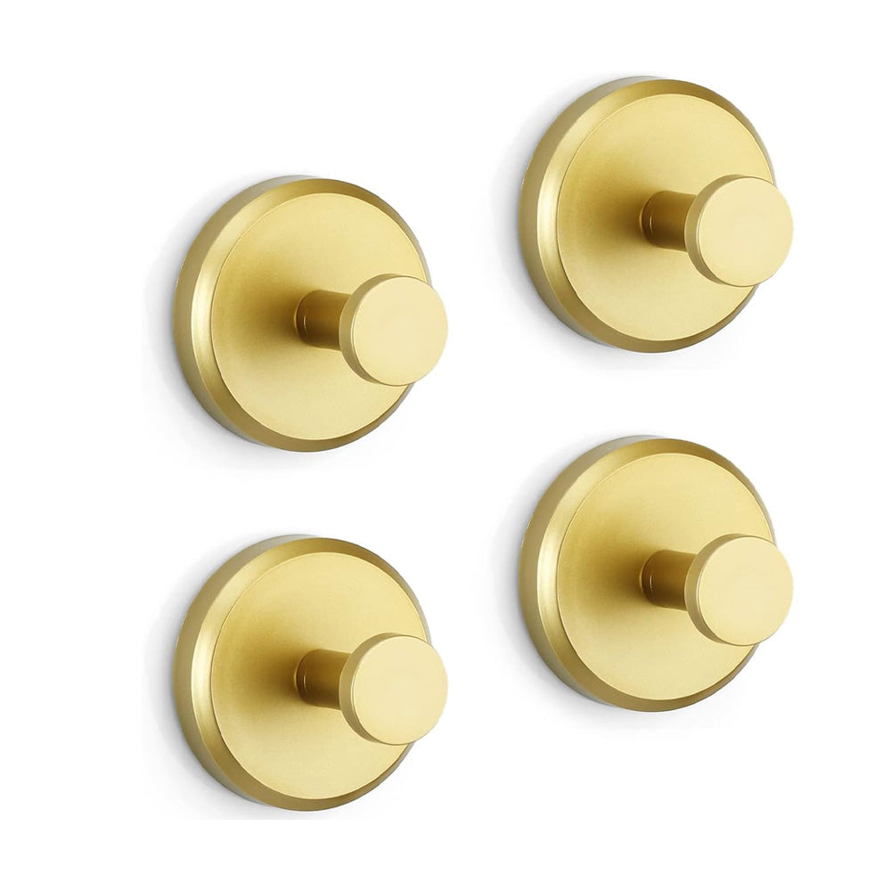 Handdoekhaak zonder Boren RVS Zuignap Badkameraccessoire Muurbevestiging Houder Handdoekhouder Zwart Zilver Goud Modern | Sansoti