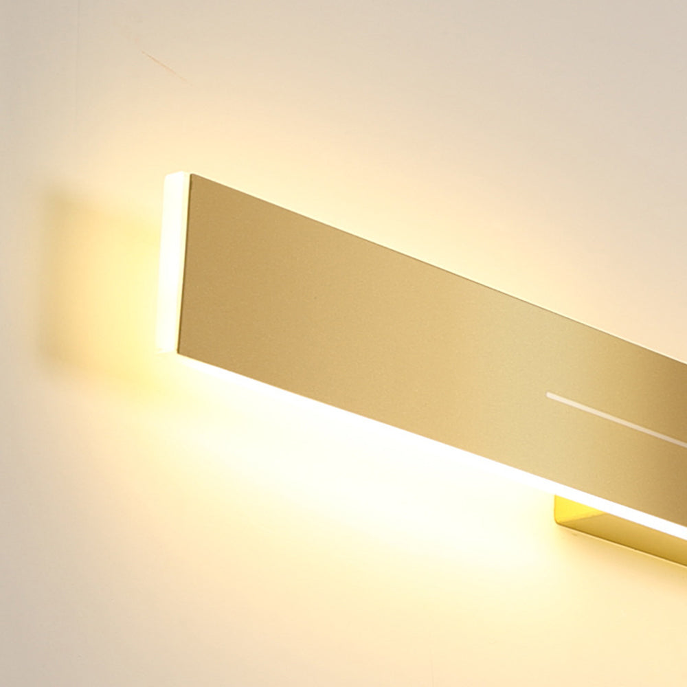 Moderne LED-Wandleuchte, minimalistisches Design, Schlafzimmer, Wohnzimmer, Schwarz-Gold, dimmbar, stimmungsvolle Innenbeleuchtung | Sansoti