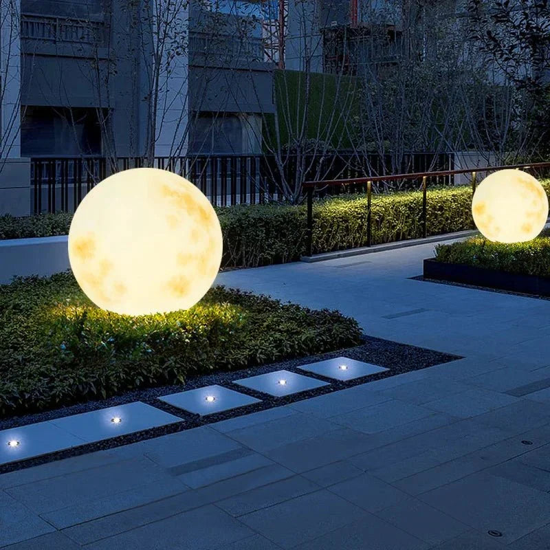 Rechargeable Moon Garden Lamp 20-50cm LED Mood Lighting Outdoor Weatherproof USB Decorative Night Light | Sansoti