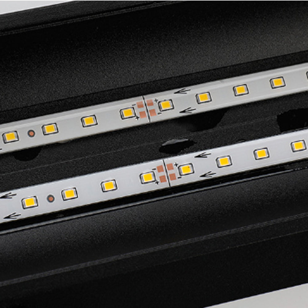 Modern Outdoor Wall Light Metal Acrylic Black Linear LED 40-150cm Garden Balcony Patio Facade Outdoor Lighting | Sansoti