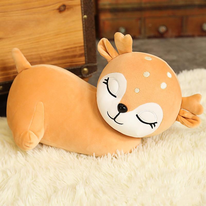 Weiches Rehkitz-Kuscheltier 50 cm Plüschspielzeug für Kinder, Dekoration, Reh Bambi, Kissen, Kinderzimmer, Kuscheltier | Sansoti