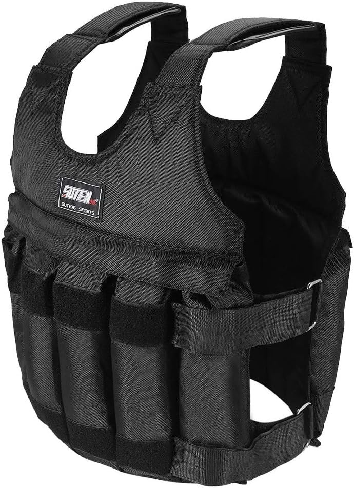 Verstelbaar Gewichtsvest voor Krachttraining tot 30kg Weerstand Bodyweight Cardio HIIT Fitness Workout | Sansoti