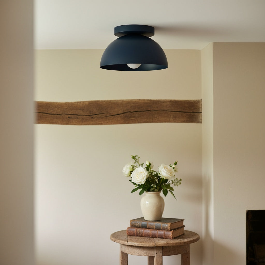 Minimalistische Plafondlamp Dome voor Compacte Ruimtes – Opbouwspot Beschikbaar in Meerdere Kleuren | Sansoti