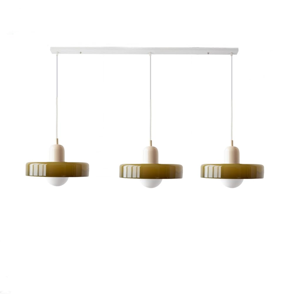 Luccon Triple Hanglamp Glas G9 Retro Kleuren Eettafel Woonkamer Design Verlichting Meerlamp | Sansoti