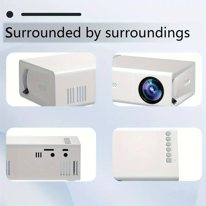 Compacte LED-projector 720P draadloos HDMI USB compatibel thuisbioscoop presentaties kantoor entertainment | Sansoti